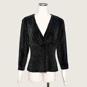 Connected Apparel Empire Metallic Top NWT